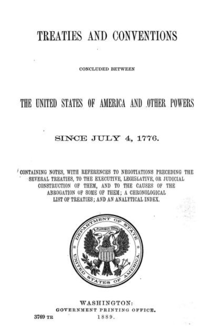 Treaties and Conventions - Cover