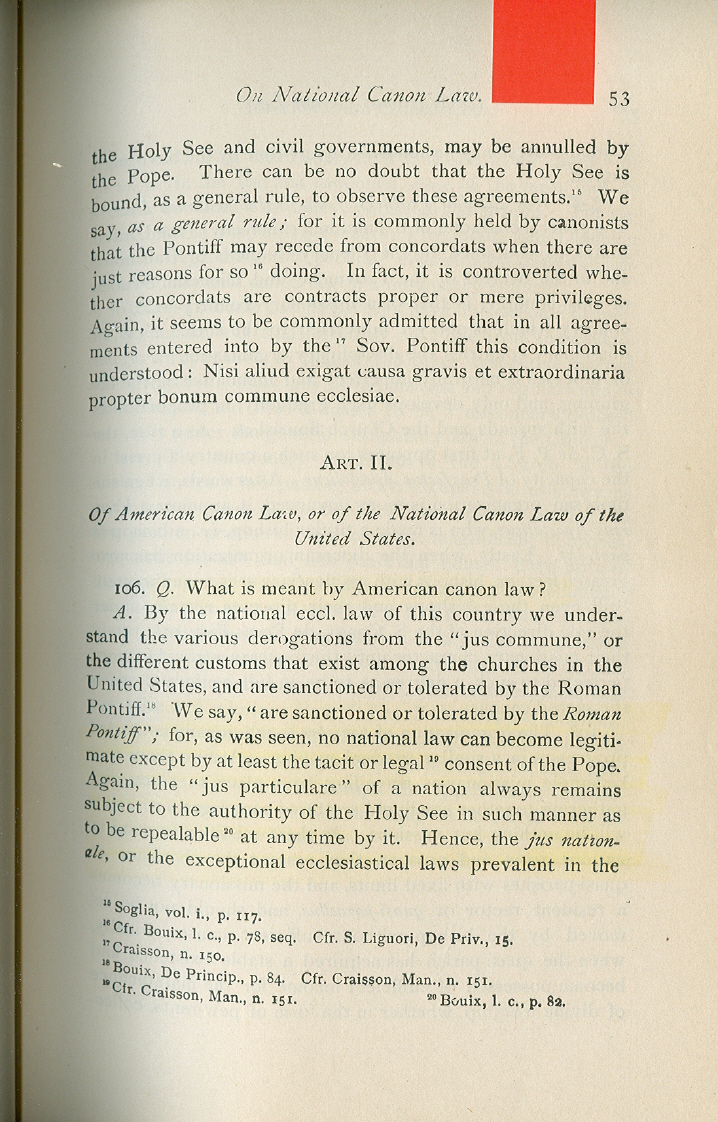 elements of ecclesiastical law p 53