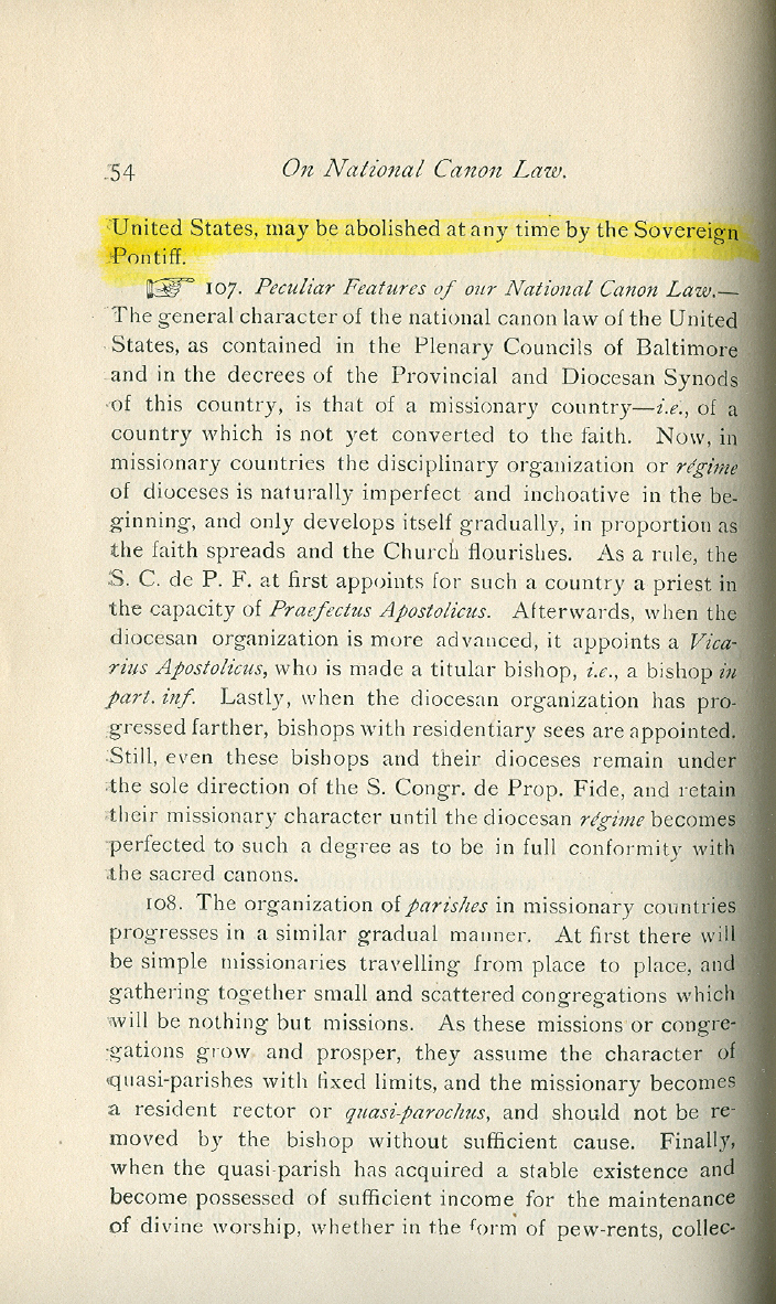 elements of ecclesiastical law p 54